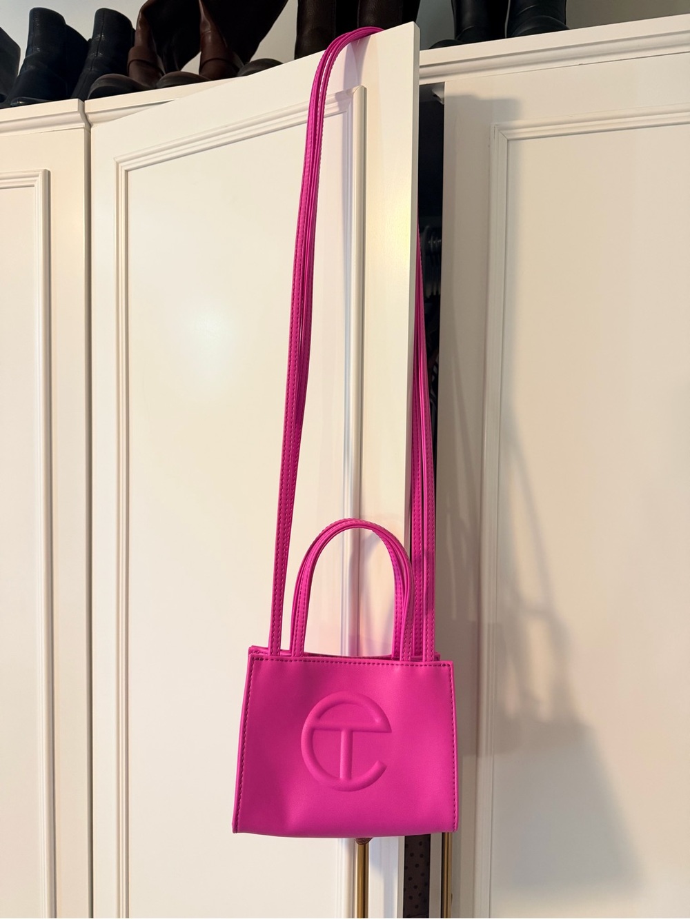 Telfar Hot Pink Azalea Mini
Crossbody Shopper